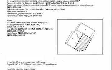 Продава тристаен апартамент Банско 120.27 кв.м. 