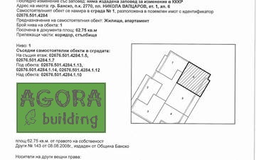 Двустаен апартамент в ТОП център на Банско, AGORA building